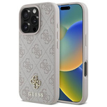 Guess Small Classic MagSafe iPhone 16 Pro Case - Pink
