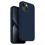 Etui Uniq Lino na iPhone 14 Plus - niebieskie