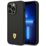 Ferrari FEHCP14XSIBBK iPhone 14 Pro Max 6.7&quot; black/black hardcase Silicone Metal Logo