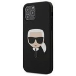 Karl Lagerfeld KLHCP12MSLKHBK iPhone 12/12 Pro 6,1" czarny/black hardcase Silicone Karl`s Head