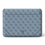 Guess 4G Uptown Triangle Logo-Hülle für einen 16-Zoll-Laptop – blau