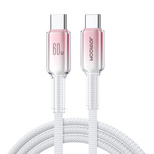 Joyroom S-A42 Crystal-Clear Series 60W USB-C - USB-C cable 1.2m - white