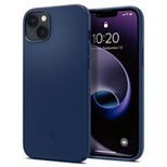 Spigen Silicone Fit Mag Hülle mit MagSafe für iPhone 14 Plus – blau