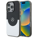 Mercedes Double Layer BiColor MagSafe Hülle für iPhone 16 Pro Max – Silber