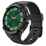 Spigen Rugged Armor Pro Hülle mit Armband für Samsung Galaxy Watch 6 Classic (47 mm) – Schwarz