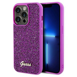 Guess Disco Metal Script case for iPhone 14 Pro Max - fuchsia