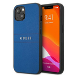 Guess Saffiano Strap Case für iPhone 13 mini 5,4&quot; - Blau