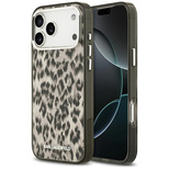 Karl Lagerfeld IML Leopard Pattern MagSafe Case für iPhone 17 Pro Max - Braun