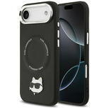 Karl Lagerfeld Choupette Pin MagSafe Case für iPhone Air Schwarz