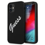 Guess GUHCP12SLSVSBW iPhone 12 mini 5.4&quot; schwarz-weißes Hardcase Silikon Vintage