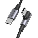 Ugreen US334 70643 USB-C (angled) / USB-C (straight) cable 100W PD 1m - black