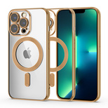 Tech-Protect MagShine Line MagSafe case for iPhone 13 Pro - gold