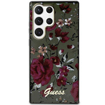 Guess GUHCS23LHCFWSA S23 Ultra S918 green/kaki hardcase Flower Collection