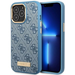 Guess GUHMP14LU4GPRB iPhone 14 Pro 6.1" blue/blue hard case 4G Logo Plate MagSafe