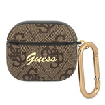Guess GUA34GSMW AirPods 3 cover brown/brown 4G Script Metal Collection