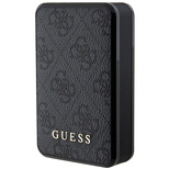 Guess Powerbank 18W GUPB10DP4GEGK 10000mAh schwarz/schwarz 4G Leder Metall Logo