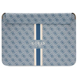 Guess 4G Printed Stripes Hülle für einen 16-Zoll-Laptop – Blau