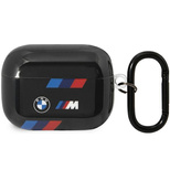 BMW BMAP222SOTK AirPods Pro 2 gen Abdeckung schwarz/schwarze Tricolor-Streifen