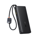 Baseus EnerFill FC41 25000mAh 145W Power Bank with Digital Display and Built-in Dual USB-C Cable - Black - OUTLET