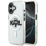 Etui Karl Lagerfeld IML Karl Sketch Logo MagSafe do iPhone 17 - przezroczyste