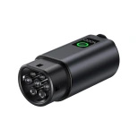 Adapter V2L Type 2 - Schuko 3500W z wyświetlaczem mocy i etui - czarny