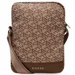 Torba Guess GCube Stripes na tablet 10" - brązowa