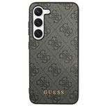 Etui Guess 4G Metal Gold Logo na Samsung Galaxy S24 Ultra - czarne