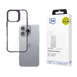 3mk Satin Armor Case+ Lila Hülle für Apple iPhone 16 Pro Max – transparent