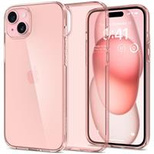 Spigen Crystal Flex iPhone 15 Plus Case - Pink/Transparent