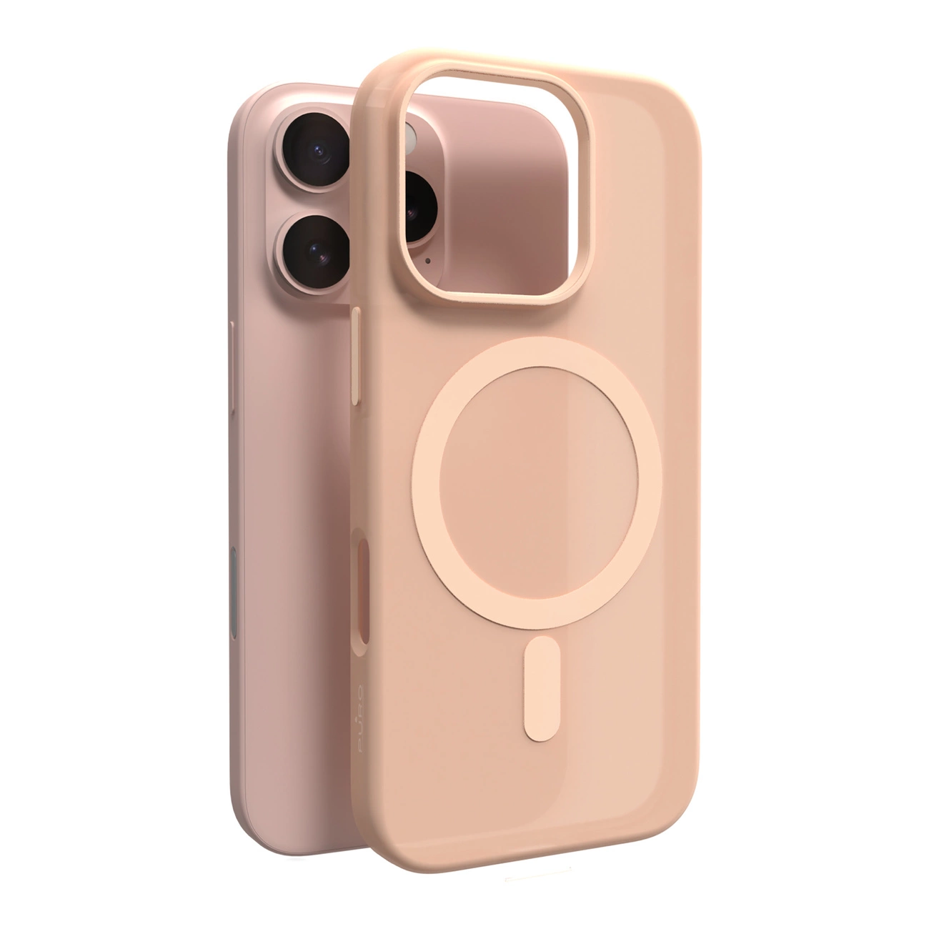 Puro Daylight MagSafe Silicone Case for iPhone 16 Pro Max Beige