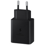 Samsung USB Typ C Wandladegerät 45 W PD PPS + USB Typ C Kabel Schwarz (EP-T4510XBEGEU)