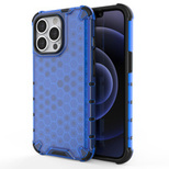 Honeycomb Case armor cover with TPU Bumper for iPhone 13 Pro blue