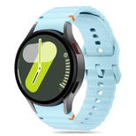 Tech-Protect Silikon-Sportarmband für Samsung Galaxy Watch 4 / 5 / 5 Pro / 6 / 7 / FE – Blau