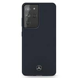 Mercedes Silicone Line Case für Samsung Galaxy S21 Ultra - Blau