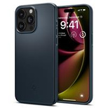 Spigen Thin Fit Hülle für iPhone 15 Pro Max – schwarzes Metall