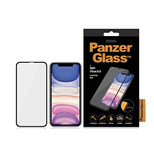 PanzerGlass E2E Super+ Panzerglas für iPhone XR / 11 – mit schwarzem Rahmen