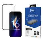 Szkło hartowane 3mk HardGlass Max Black na iPhone 16 Plus