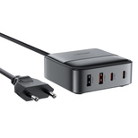 Ładowarka Acefast Z6 sieciowa GaN biurkowa 2x USB-A / 2x USB-C PD 65W - czarna