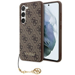 Guess 4G Charms Collection Hülle für Samsung Galaxy A35 – braun