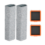 Roller mopping brush for UWANT D700Pro vacuum cleaner (2 pieces) + HEPA filter (2 pieces)