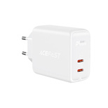 Acefast Ladegerät 2x USB Typ C 40W, PPS, PD, QC 3.0, AFC, FCP weiß (A9 weiß)