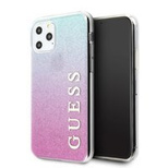 Guess GUHCN65PCUGLPBL iPhone 11 Pro Max rose blue/pink blue hard case Glitter Gradient