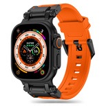 Tech-Protect Delta Pro Strap for Apple Watch 4 / 5 / 6 / 7 / 8 / 9 / SE / Ultra 1 / 2 (42/44/45/49 mm) - Orange-Black