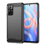 Carbon Case Flexible Schutzhülle für Xiaomi Redmi Note 11 schwarz