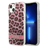 Guess GUHCP13MHSLEOP iPhone 13 6.1&quot; pink/pink hardcase Leopard