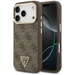 Guess 4G Triangle Logo MagSafe Case for iPhone 17 Pro / 18 Pro - Brown