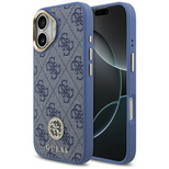 Guess 4G Strass Logo MagSafe Case für iPhone 17 - Blau