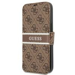 Guess GUBKP13L4GDBR iPhone 13 Pro / 13 6,1" brązowy/brown book 4G Stripe