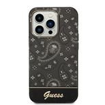 Guess Bandana Paisley Case für iPhone 14 Pro Max 6,7&quot; - Schwarz