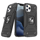 Wozinsky Ring Armor Tough Hybrid Case Cover + Magnethalterung für iPhone 13 Schwarz